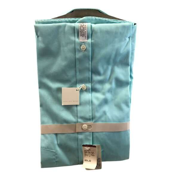 NWT Geoffrey Beene Mens Dress Shirt Size 15.5 Neck Workwear Classic Blue Casual - Picture 2 of 8